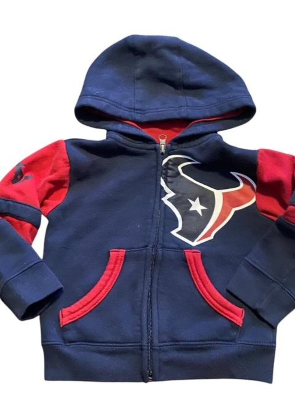 Houston Texans Hoodie Sweatshirt Full Zip Size 2T NFL Apparel